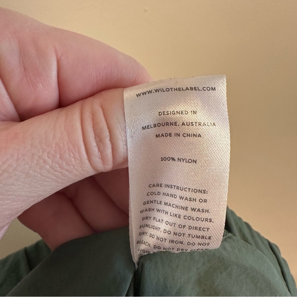 Anthropologie Wilo the Label Cargo Army Green Athleisure Track Pants - Picture 5 of 6